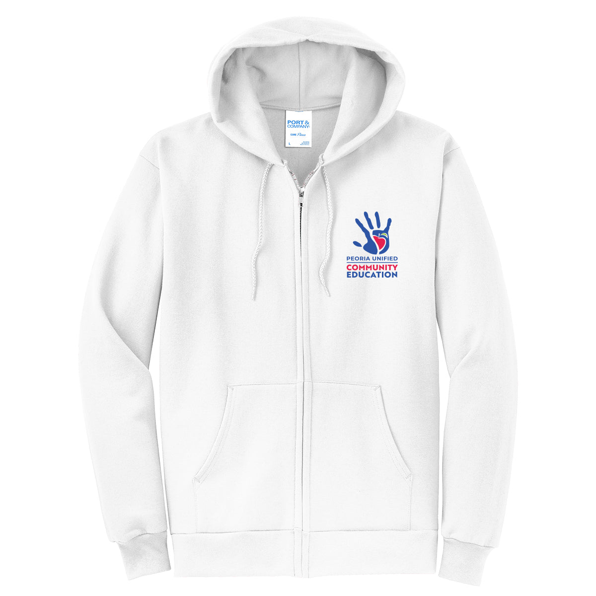 Peoria Unified Community Education Full Zip Sweatshirt