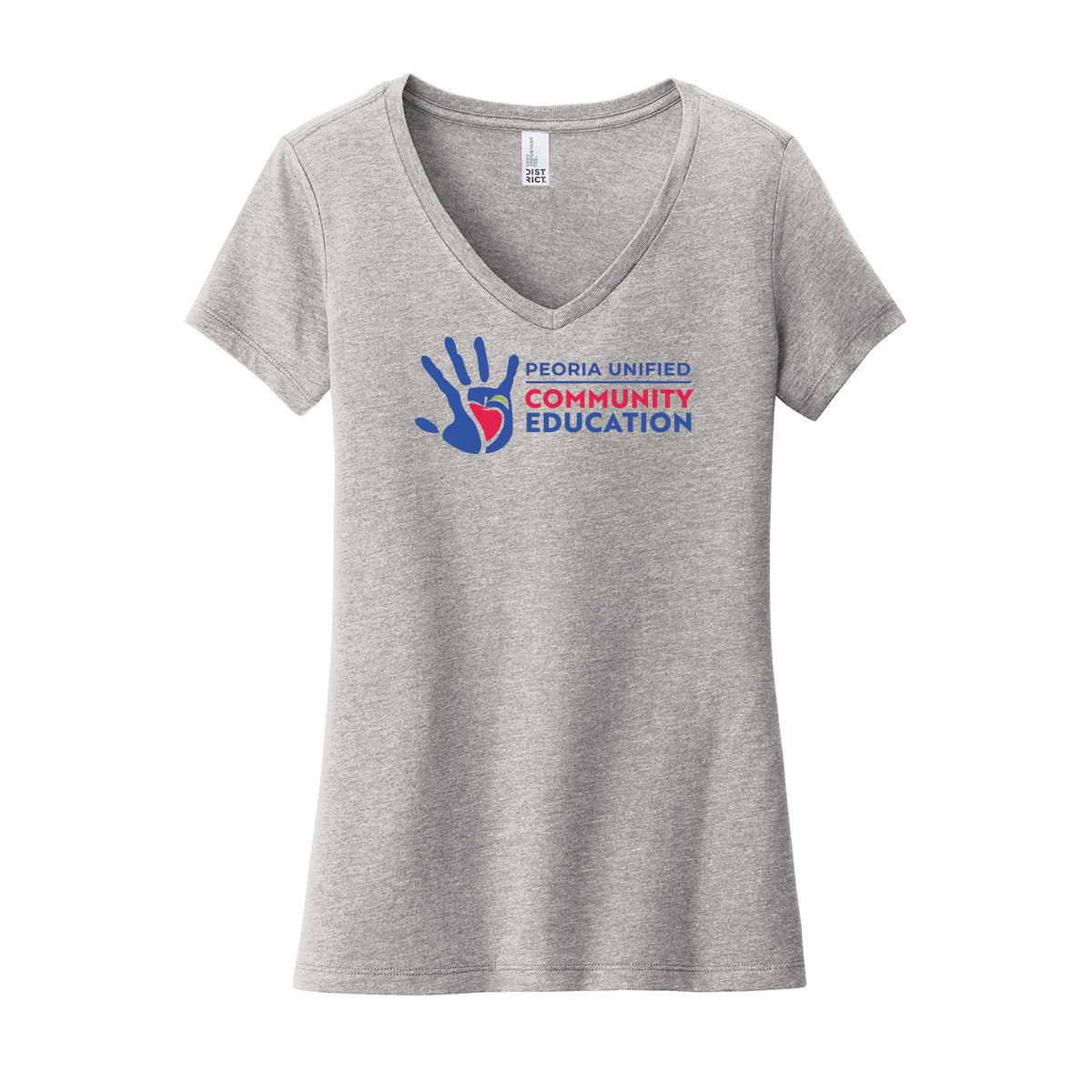 Peoria Unified Community Education Women's V-Neck Tee