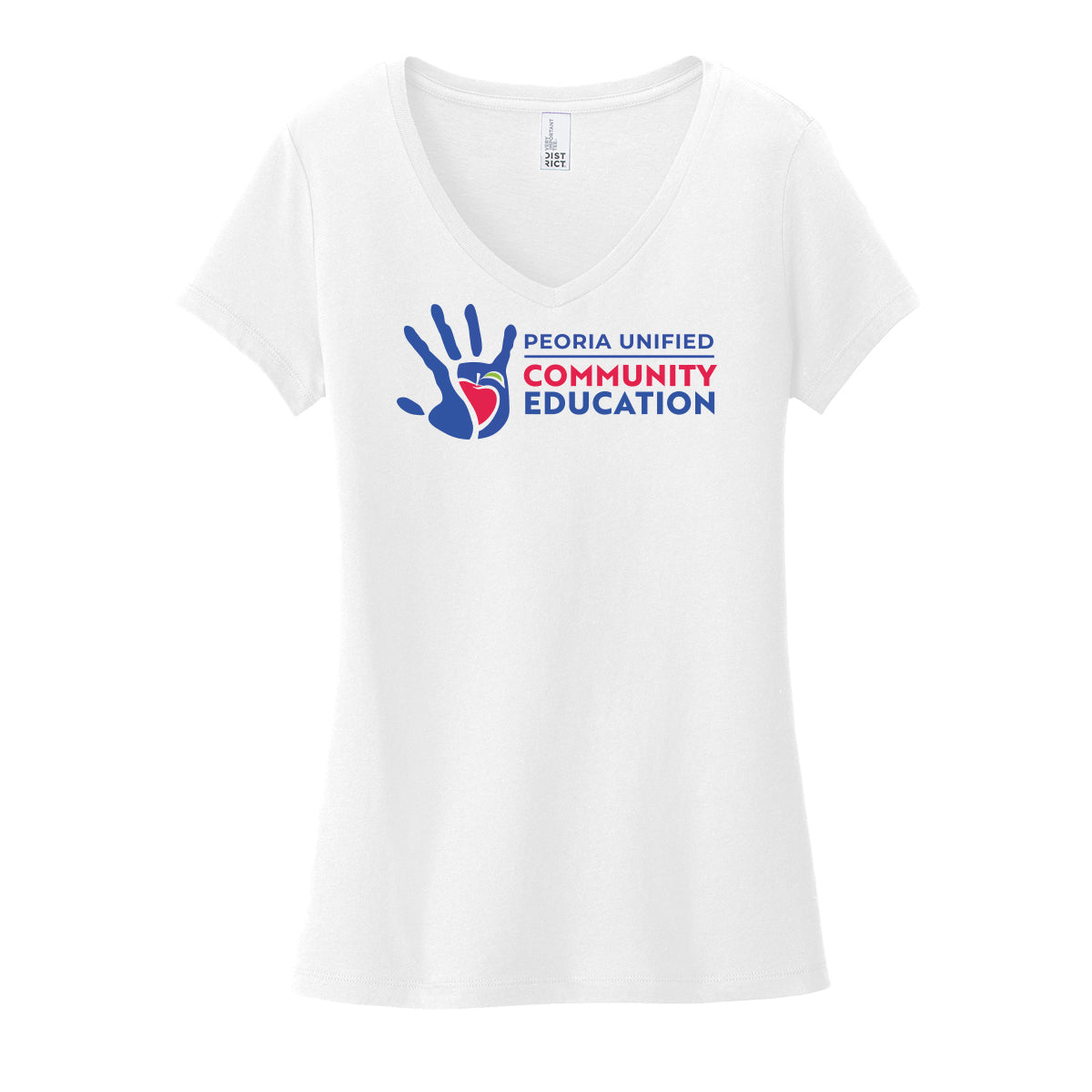 Peoria Unified Community Education Women's V-Neck Tee