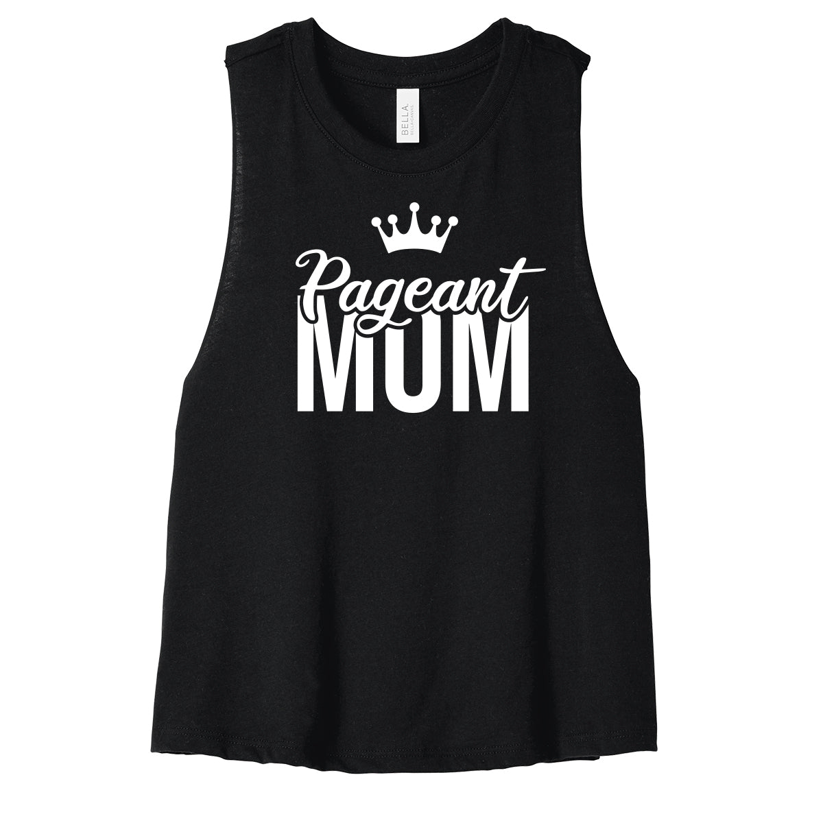 Pageant Mom Cropped Racerback Tank