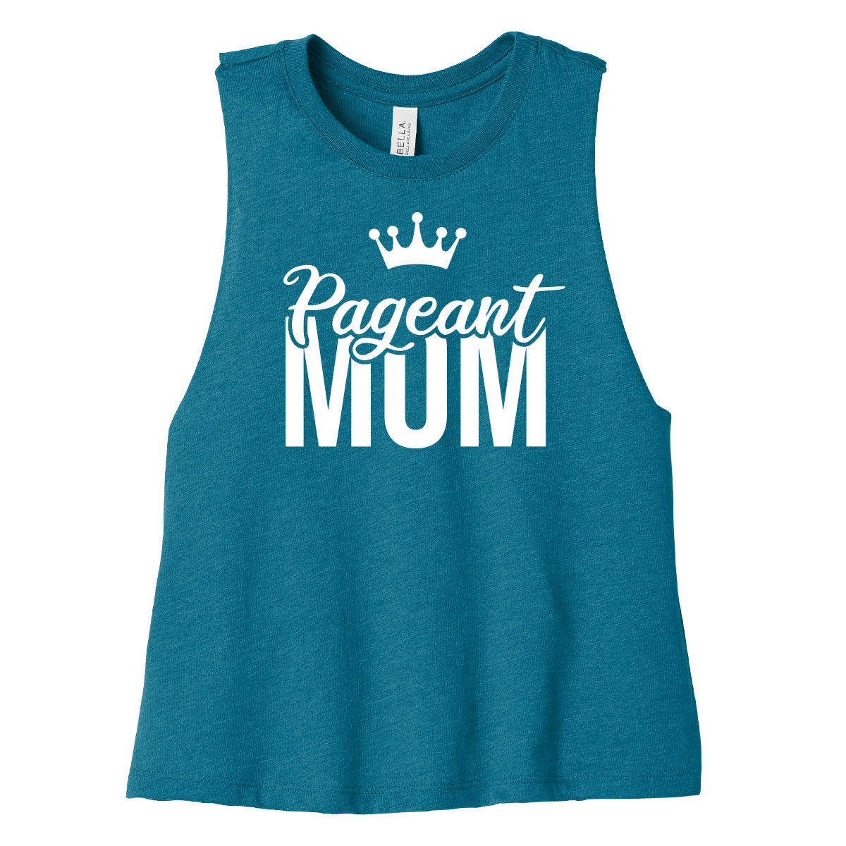 Pageant Mom Cropped Racerback Tank
