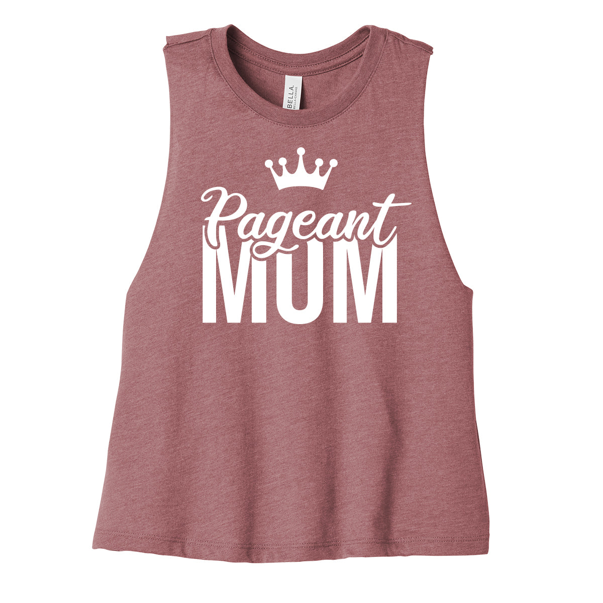 Pageant Mom Cropped Racerback Tank