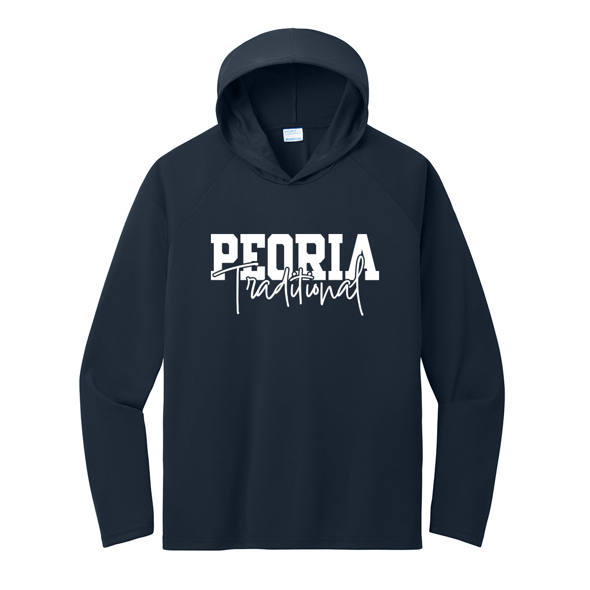 Peoria Traditional School Performance Hooded Long Sleeve Tee