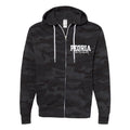 Peoria Traditional School Camo Full Zip Sweatshirt