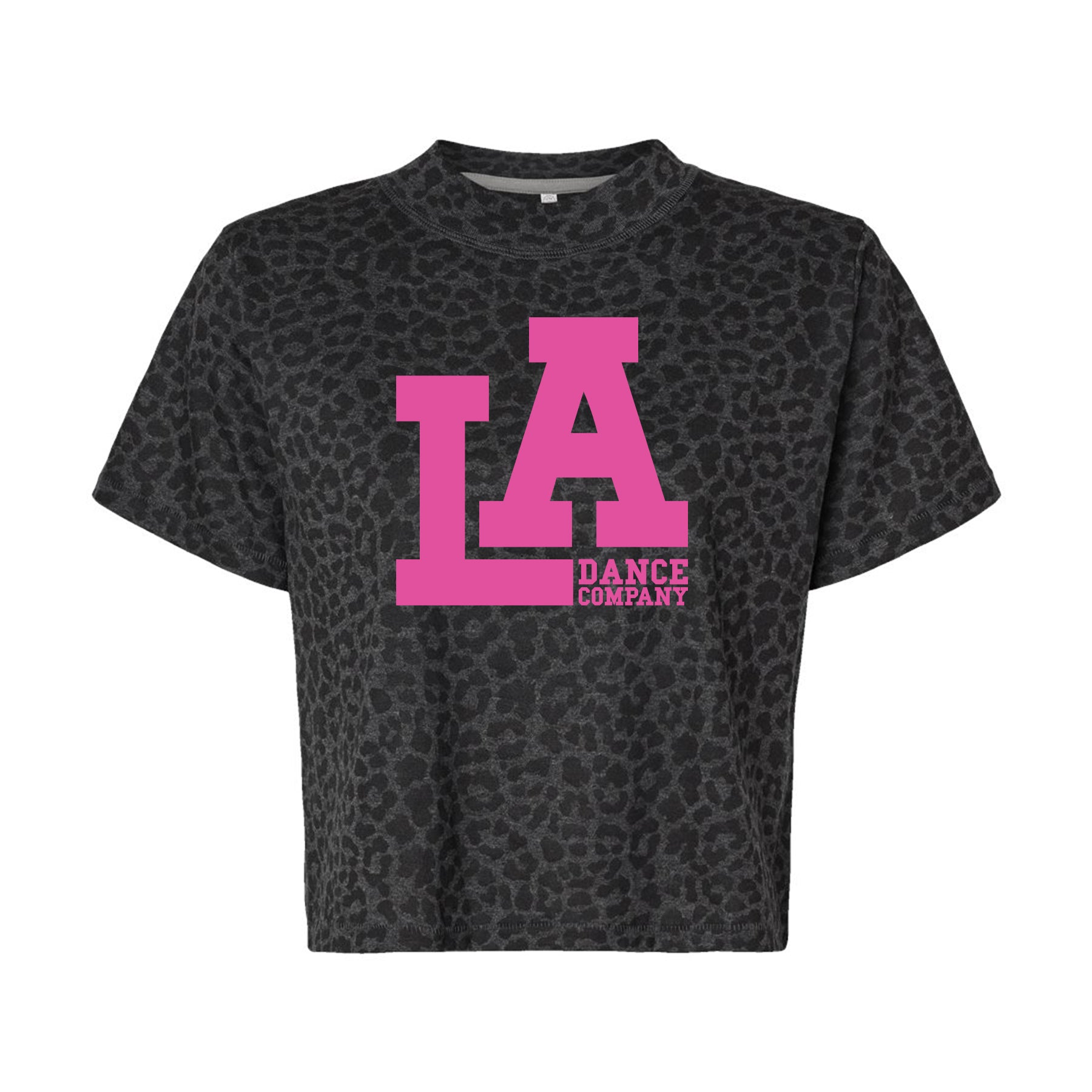 LA Dance Company Pink Cropped Boxy Tee