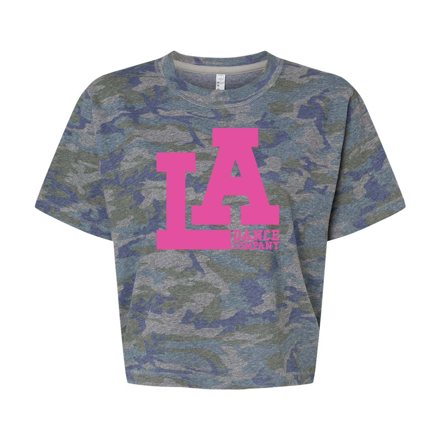 LA Dance Company Pink Cropped Boxy Tee