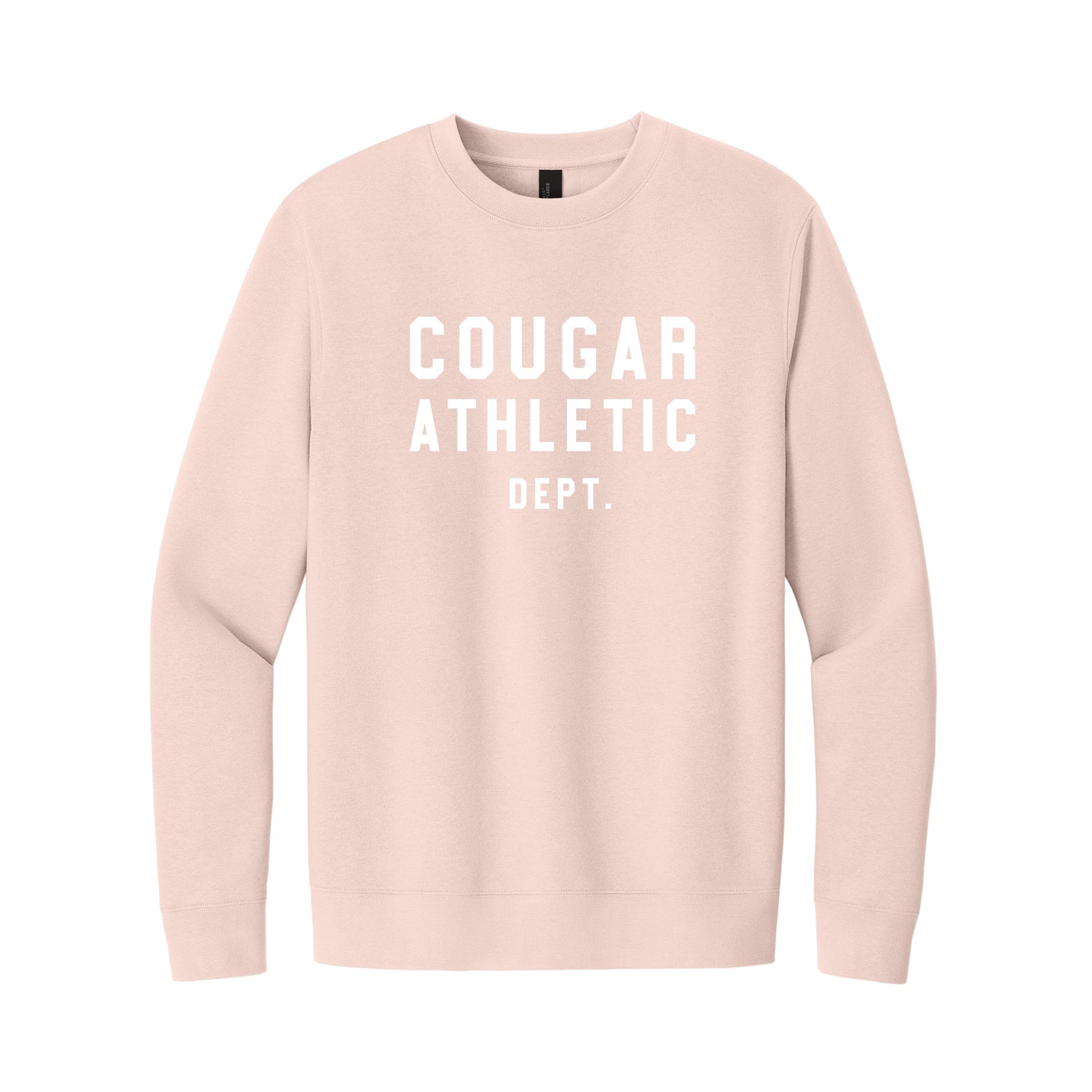 Cougars Athletics Pink Unisex Crewneck Sweatshirt
