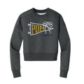 Pom Mom Pennant Cropped Crewneck Sweatshirt