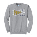 Pom Mom Pennant Cropped Crewneck Sweatshirt