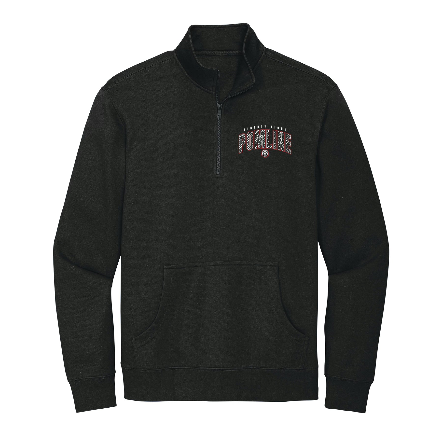 Liberty Pom Polka Dot 1/4 Zip Fleece