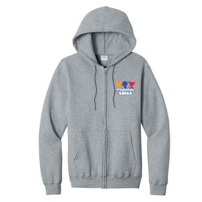 PUSD Preschool Squad Full Zip Sweatshirt