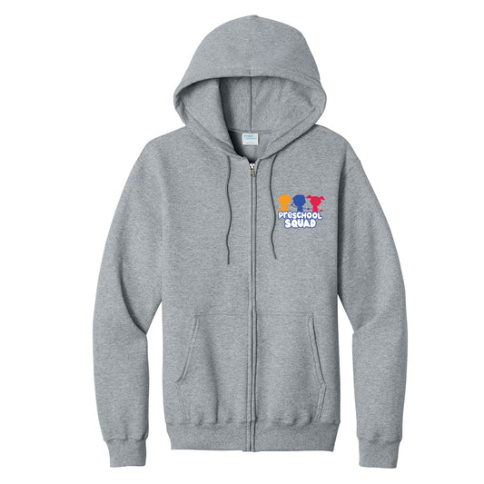 PUSD Preschool Squad Full Zip Sweatshirt