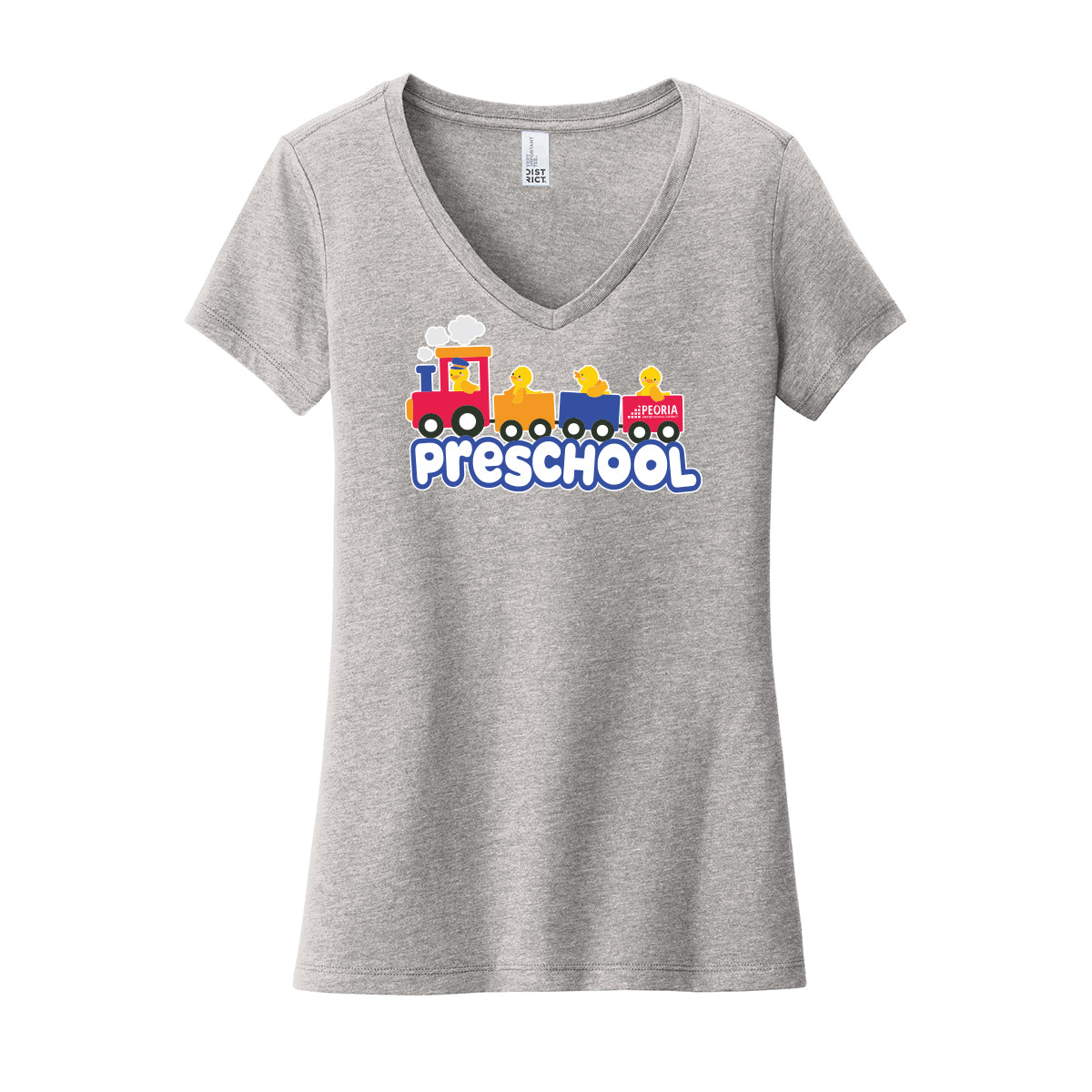 PUSD Preschool Women's V-Neck Tee