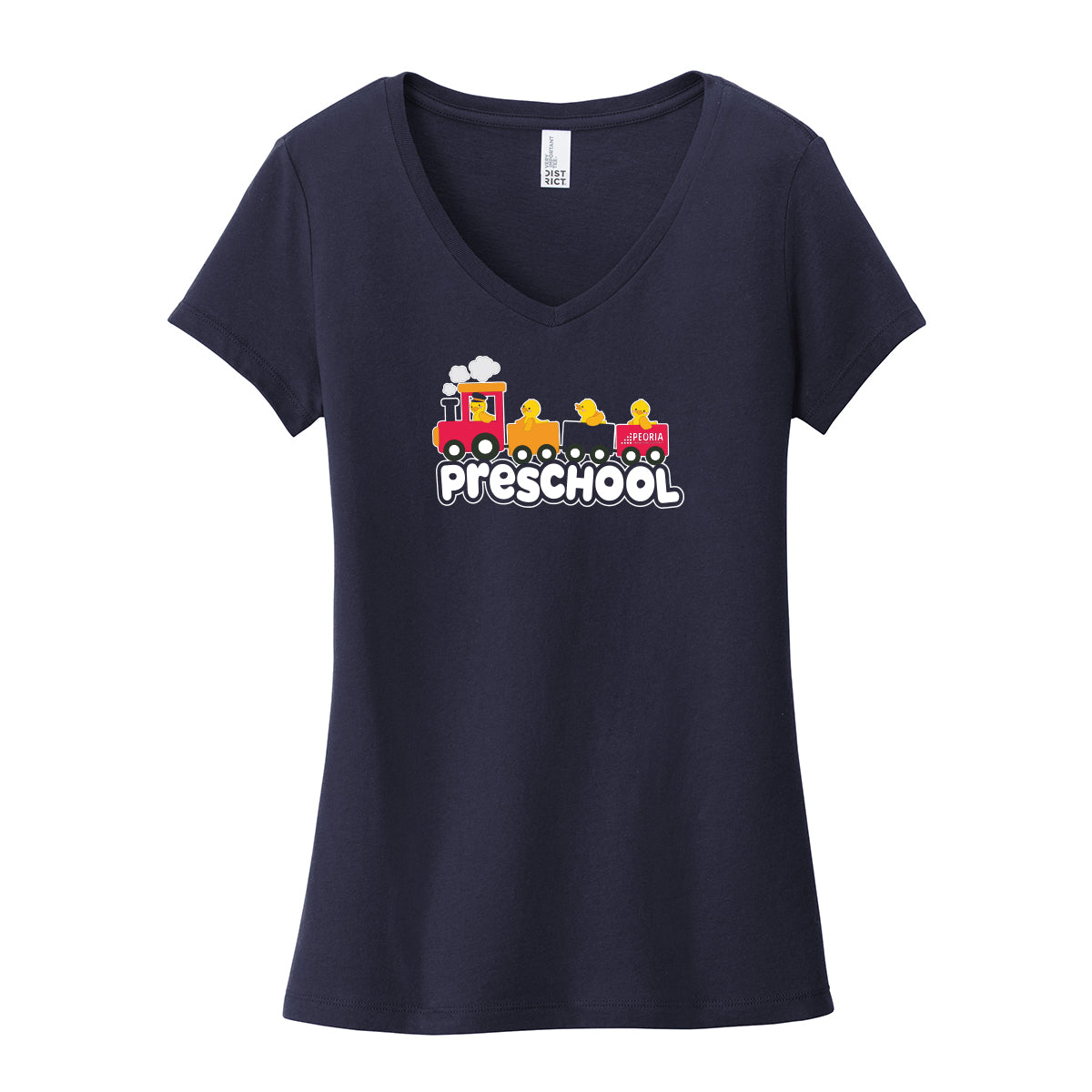 PUSD Preschool Women's V-Neck Tee