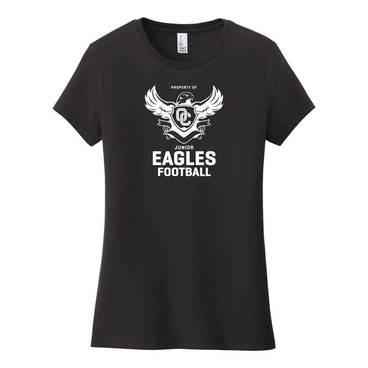 Property of Eagles Football Women's Fitted Tee