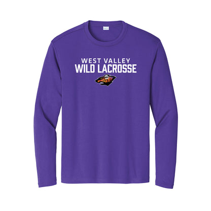 West Valley Wild Lacrosse Stacked Unisex Long Sleeve Tee