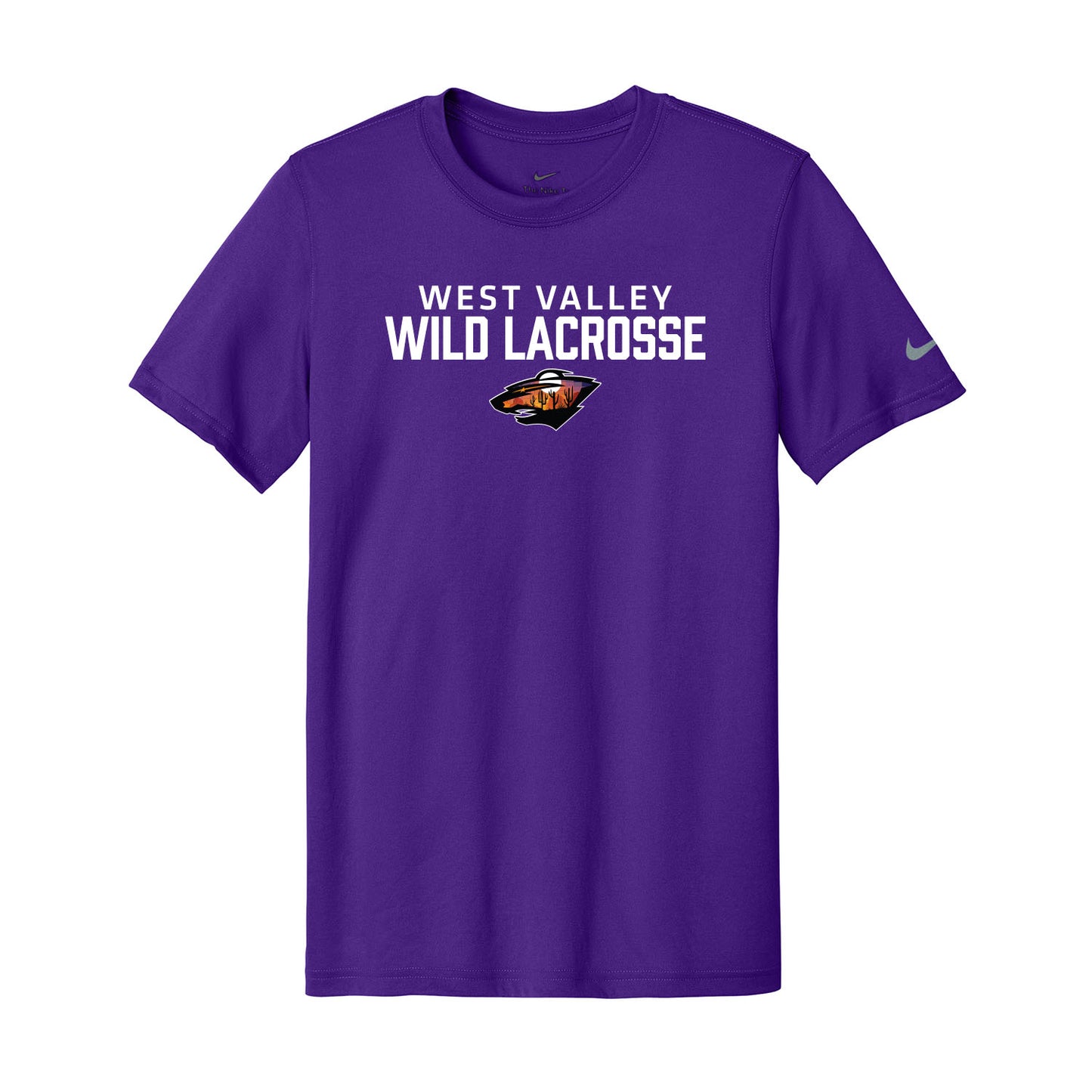 West Valley Wild Lacrosse Stacked Unisex Nike Dri-Fit Tee