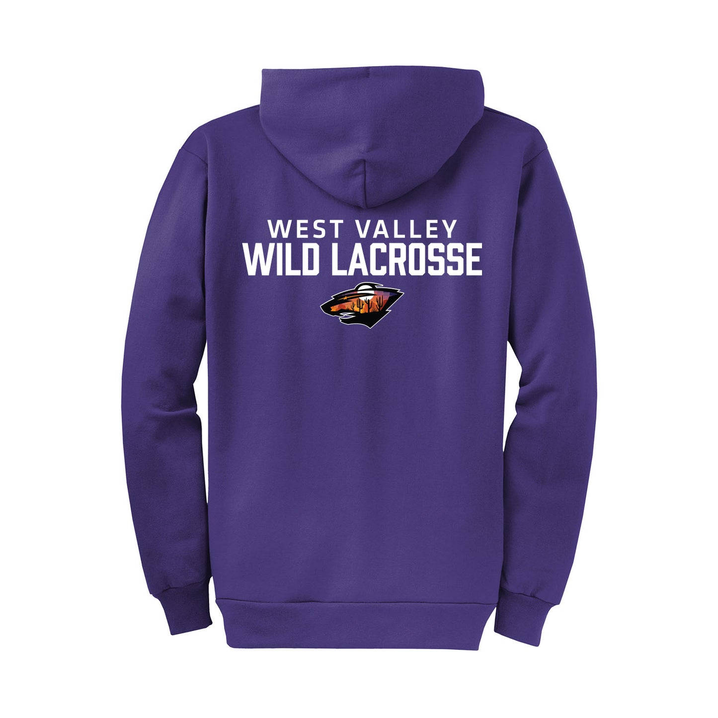 West Valley Wild Lacrosse Stacked Full Zip Sweatshirt