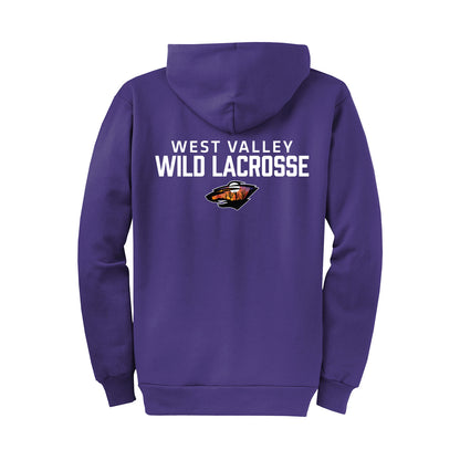 West Valley Wild Lacrosse Stacked Full Zip Sweatshirt