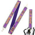 Purple and Gold Purse Strap