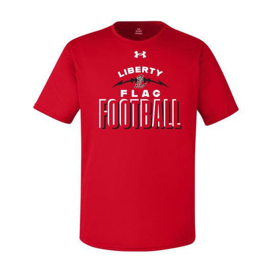 Liberty Flag Football Outline Under Armour Tee