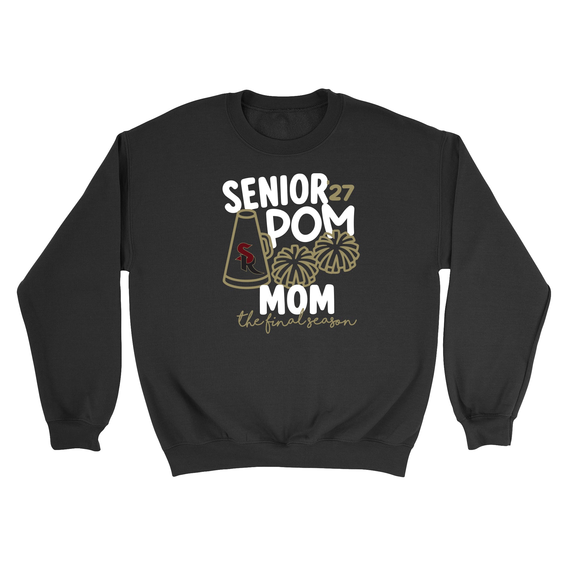 SR Senior Pom Mom 2027 Unisex Crewneck Sweatshirt
