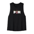 Shadow Ridge Pom Pom Cropped Racerback Tank