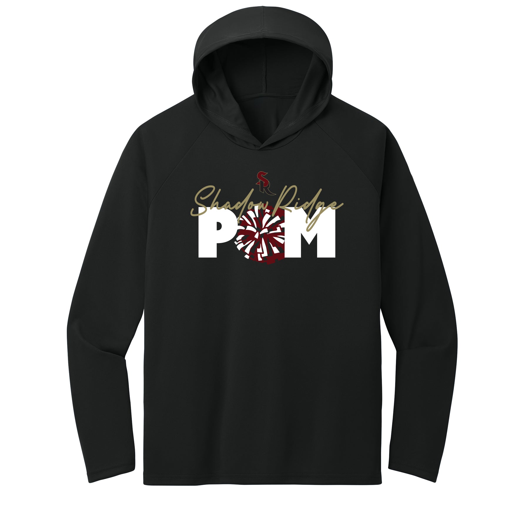 Shadow Ridge Pom Pom Performance Hooded Long Sleeve Tee