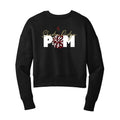 Shadow Ridge Pom Pom Cropped Crewneck Sweatshirt