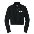 Shadow Ridge Pom Pom Cropped 1/4 Zip Fleece