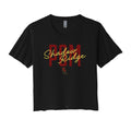 SR Pom Script Cropped Tee