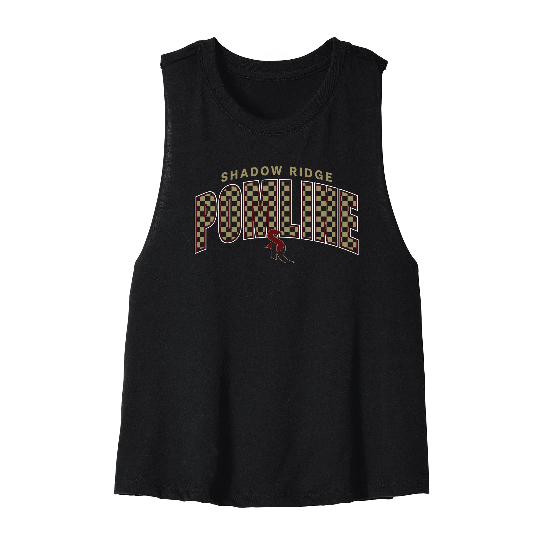 Shadow Ridge Polka Dot Cropped Racerback Tank