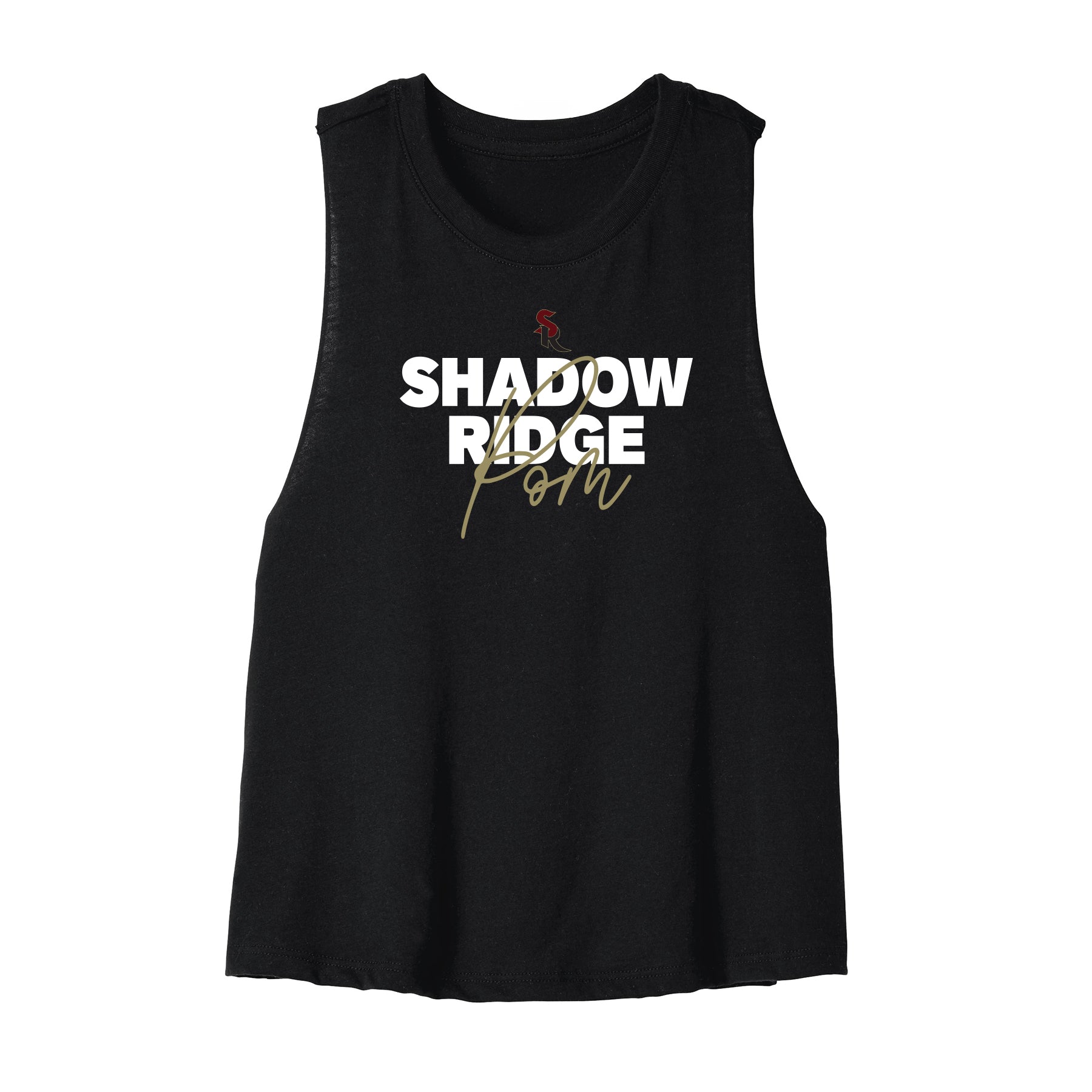 SR Shadow Ridge Pom Cropped Racerback Tank