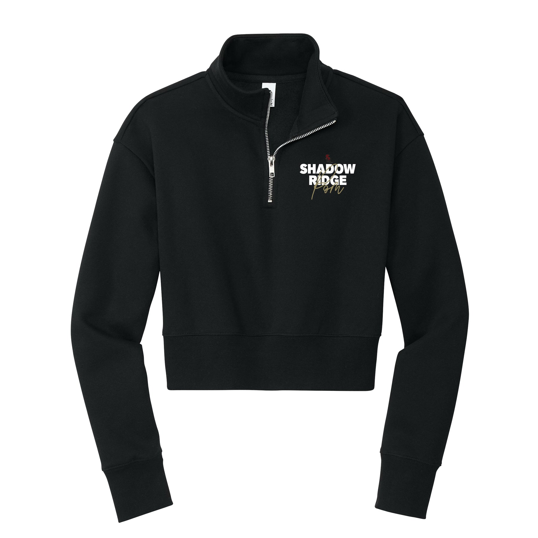 SR Shadow Ridge Pom Cropped 1/4 Zip Fleece