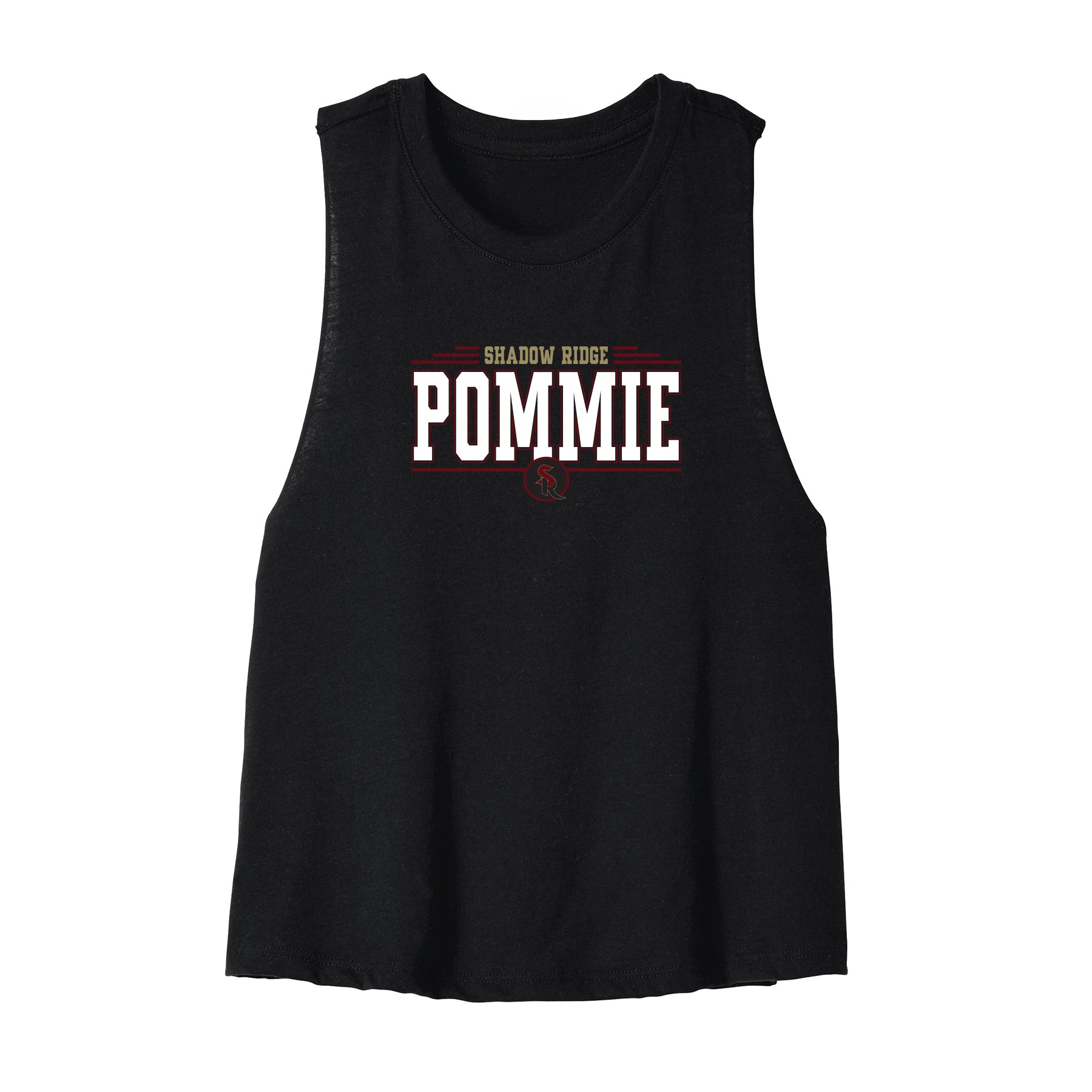 Shadow Ridge Pommie Cropped Racerback Tank