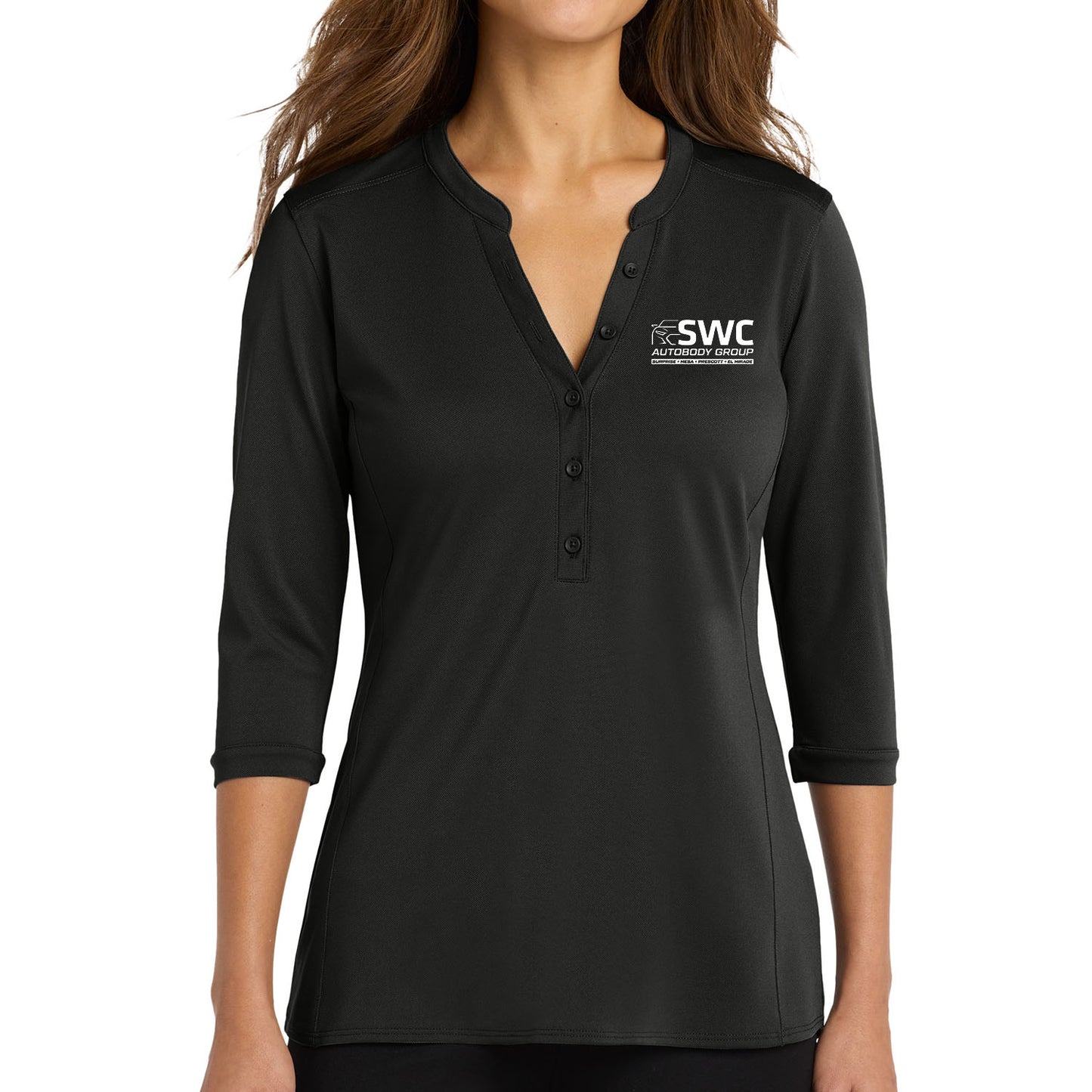 SWC Autobody Group Women's Henley
