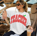 Polka Dot Apple Teacher Unisex Tee