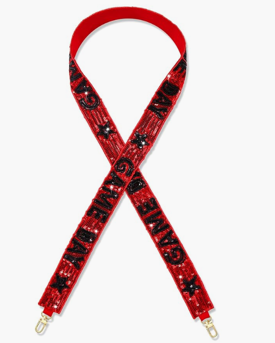 Red and Black Game Day Purse Strap