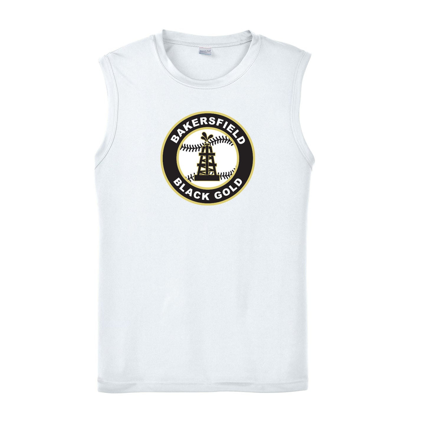 Black Gold Baseball Seal Performance Sleeveless Tank