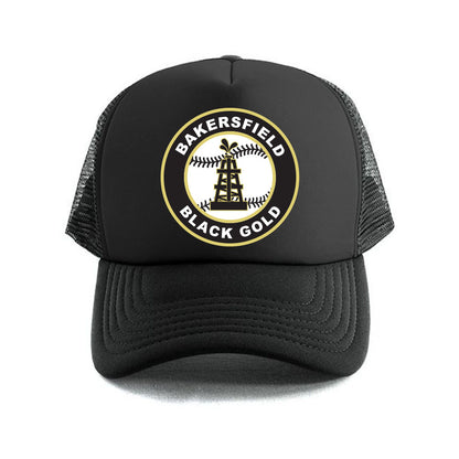 Black Gold Baseball Seal Trucker Hat