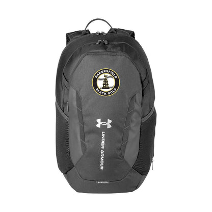 Black Gold Baseball Seal Under Armour Hustle 5.0 Team Laptop Backpack