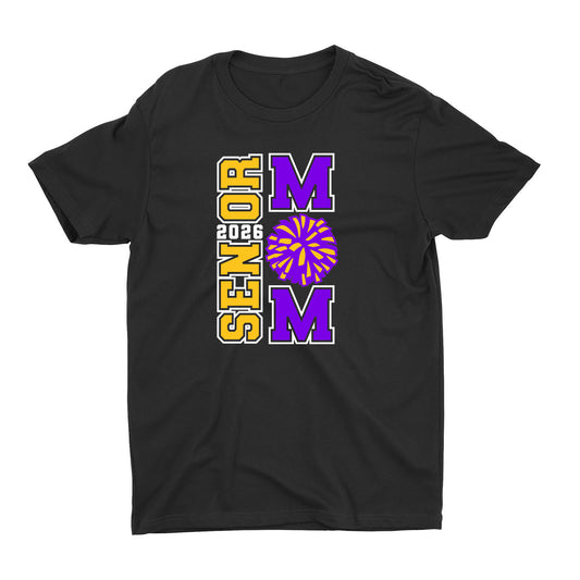 Senior Mom 2026 Block Unisex Crewneck Tee