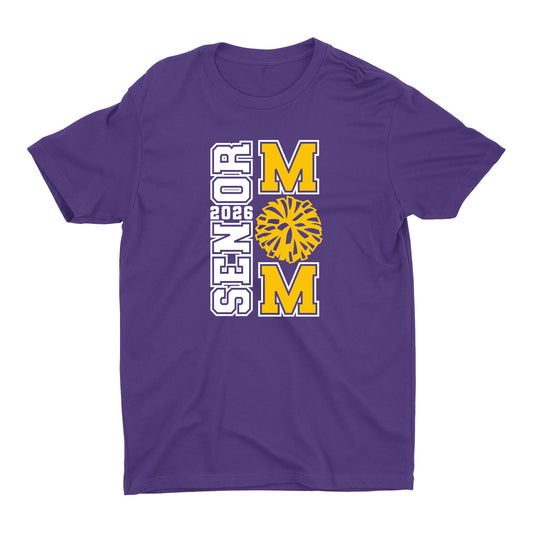 Senior Mom 2026 Block Unisex Crewneck Tee