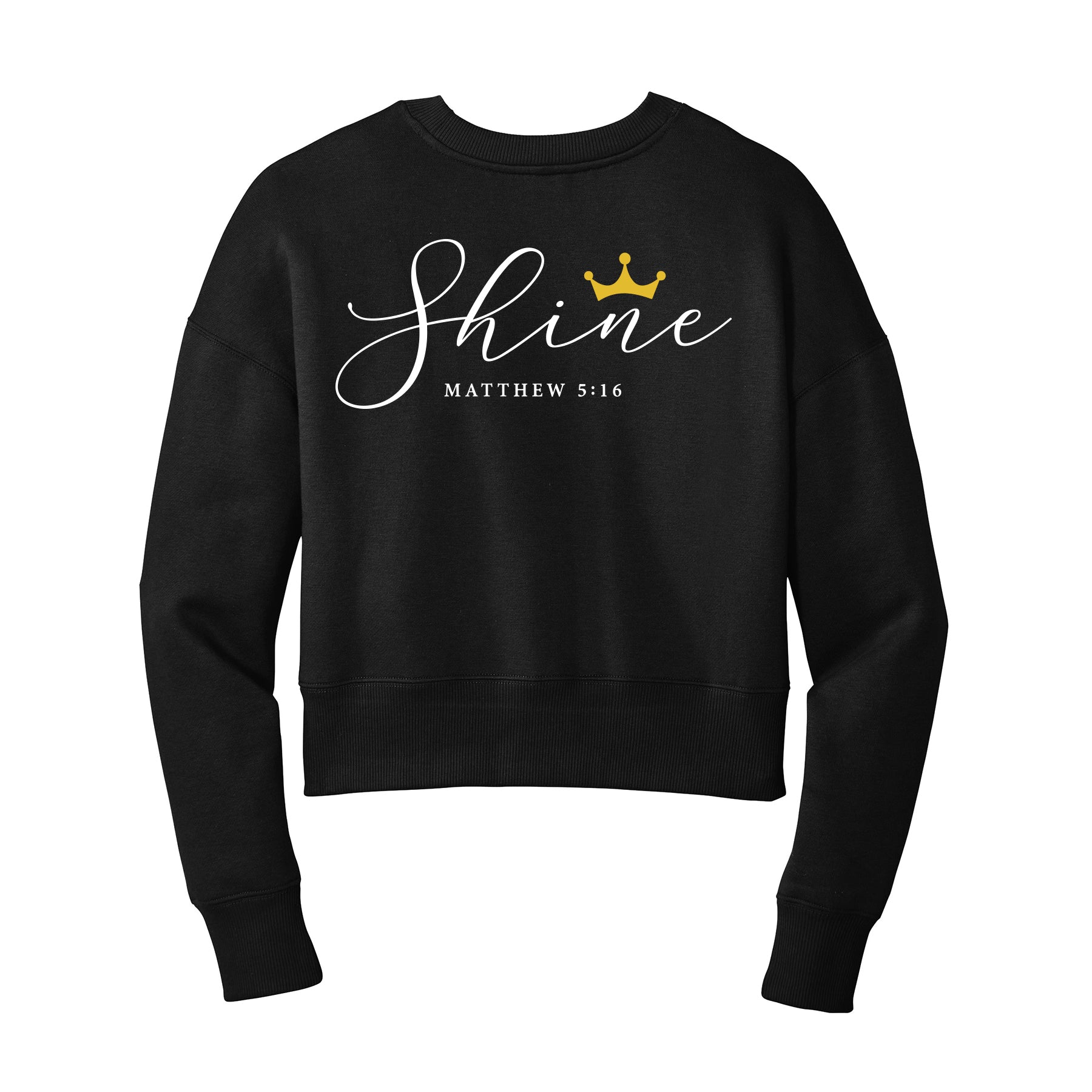 Shine Cropped Crewneck Sweatshirt
