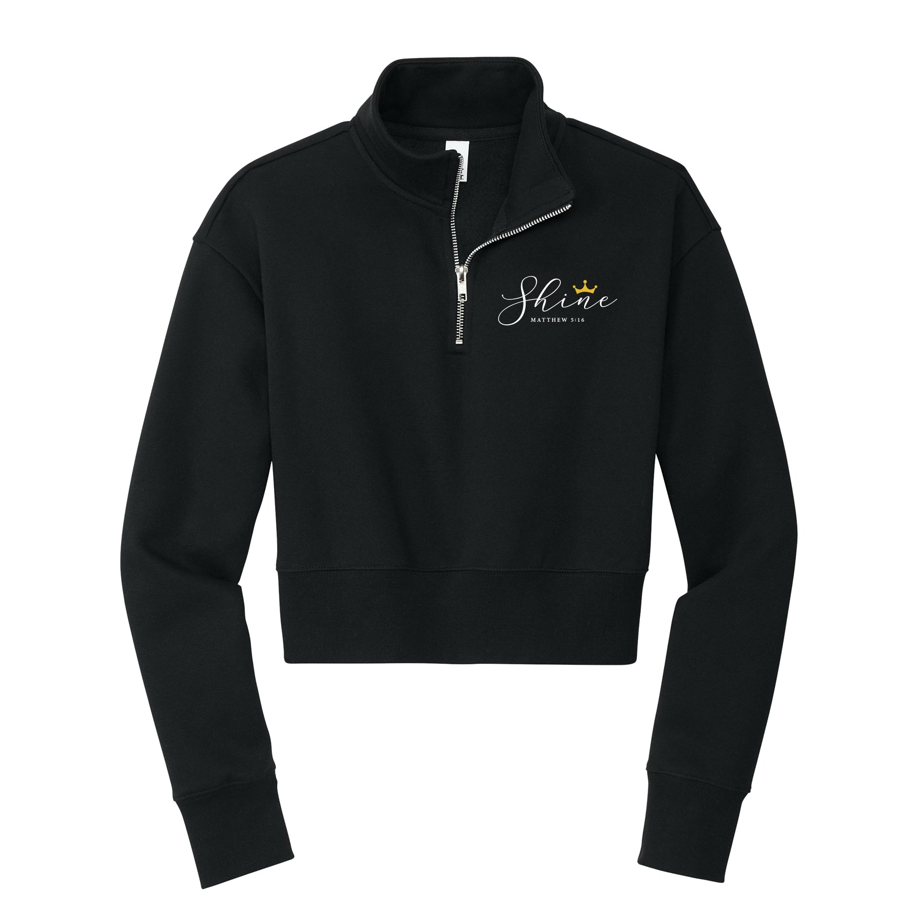Shine Cropped 1/4 Zip Fleece
