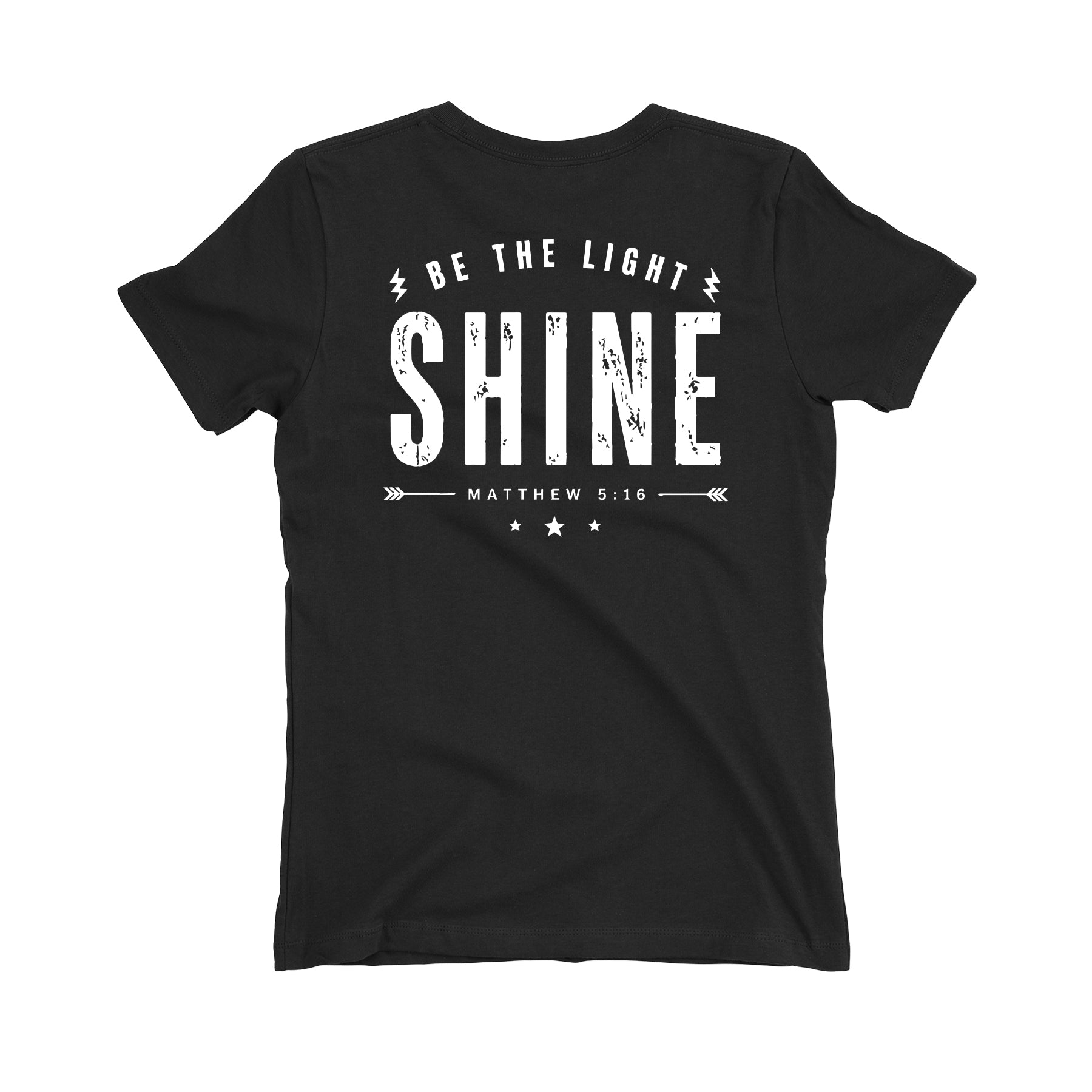 Shine-Lightening Bolt Women's Fitted Tee
