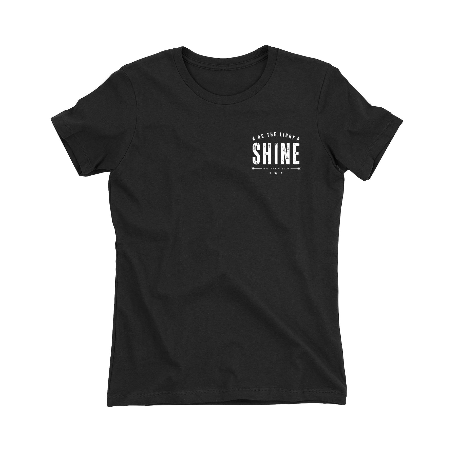 Shine-Lightening Bolt Women's Fitted Tee