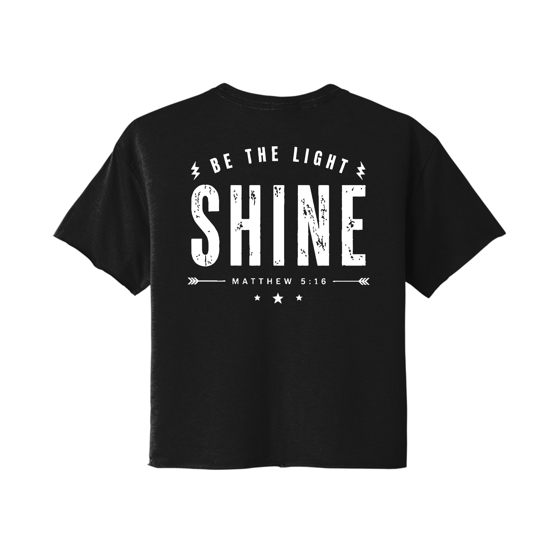 Shine-Lightening Bolt Cropped Tee