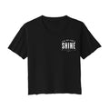 Shine-Lightening Bolt Cropped Tee