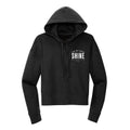 Shine-Lightening Bolt Cropped Hoodie